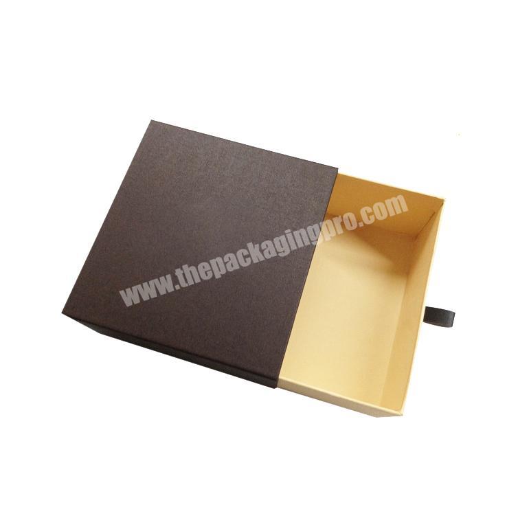 Custom leather belt paper cardboard drawer packaging gift box for belt