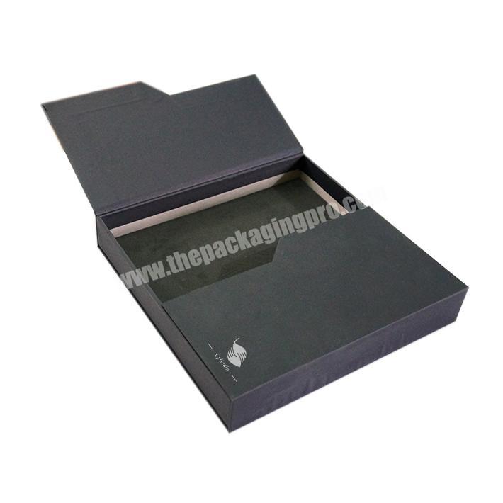 Custom logo Deluxe Book packaging carton gift box tape magnetic skin care lipstick gift box
