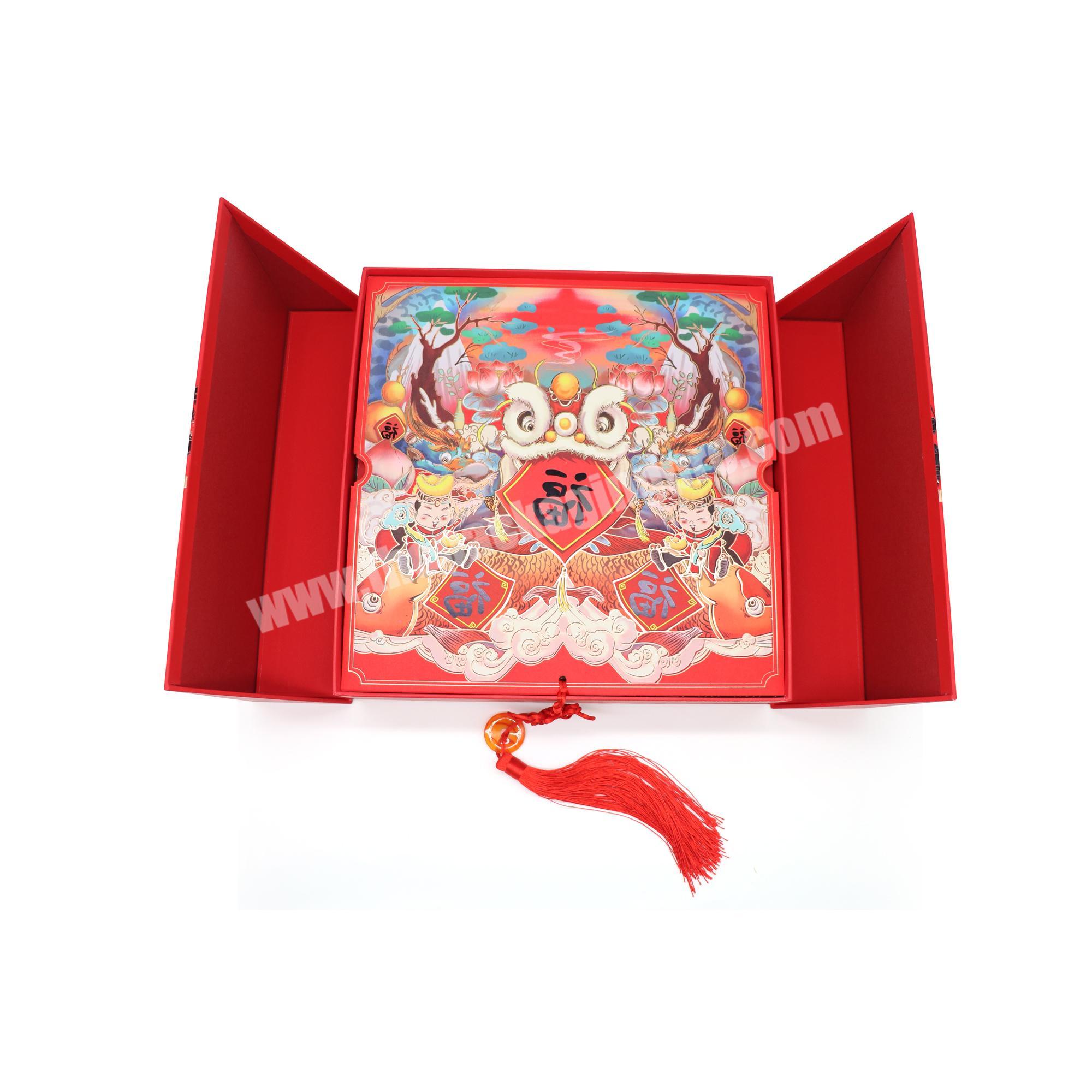 Custom logo food gift set box tea set packing box prime branded paper bag price