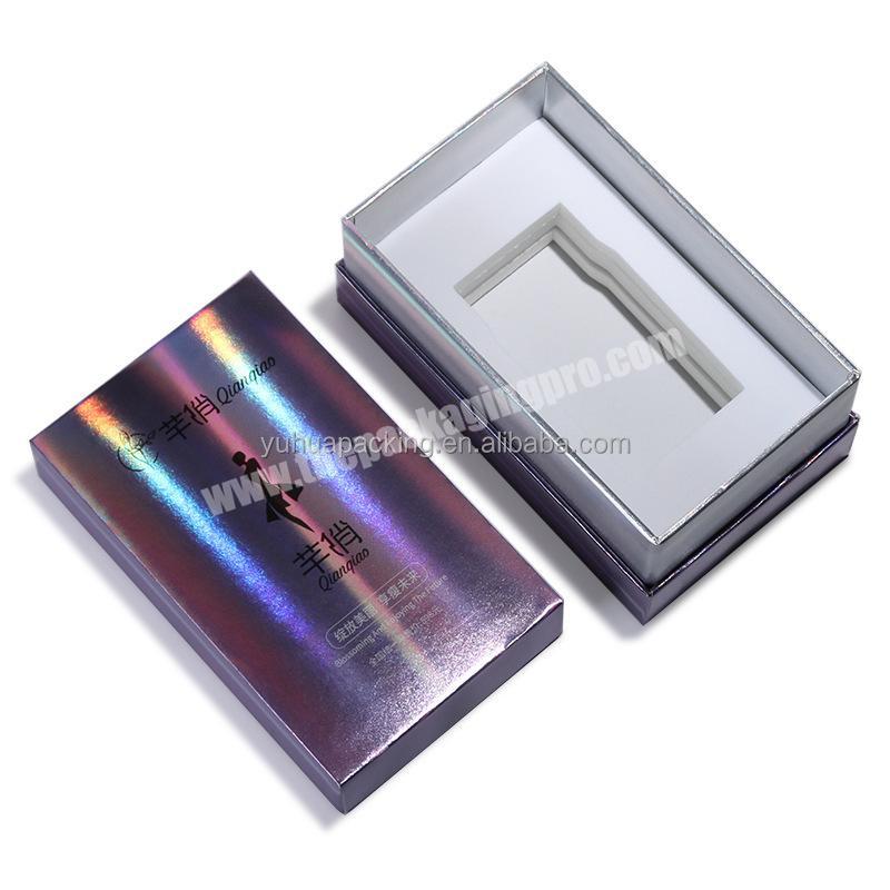 Custom logo luxury cardboard paper packaging removable lid rigid gift box with inserts