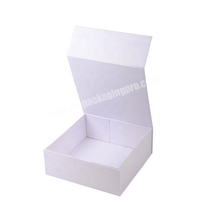 Custom logo printed luxury high quality matte cardboard paper foldable magnetic packaging gift flat boxes