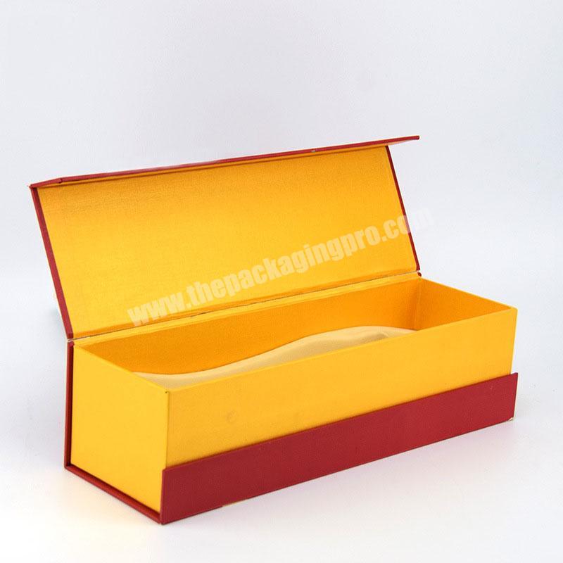 Custom luxury cardboard carton liquor red wine gift box