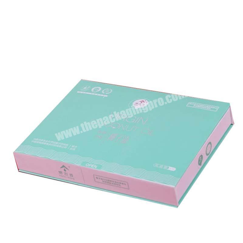 Custom luxury carton magnetic flip cover cardboard paper box hardcover gift cosmetic packaging boxes with insert