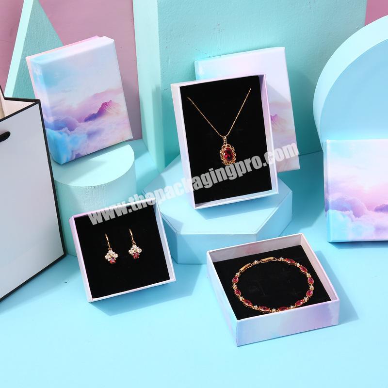 Custom luxury carton paper gift box jewel packaging