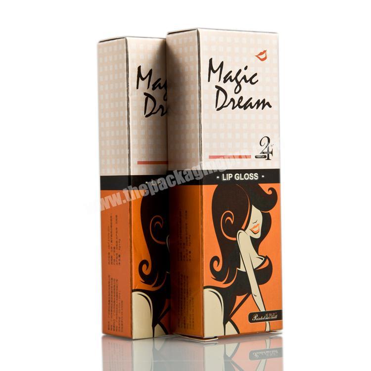 Custom luxury cosmetic lipgloss packaging box custom made lipsticks nail polish Mascara beauty packaging paper box