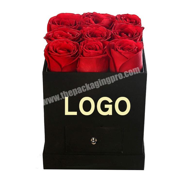 Custom luxury flower boxes box of flowers packaging gift hat rose flower box
