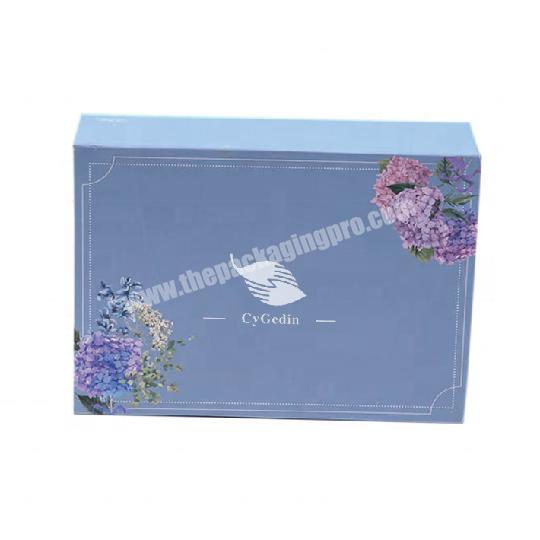 Custom luxury paper Box Gift Packing With ribbon Caja de regalo con cierre de cinta