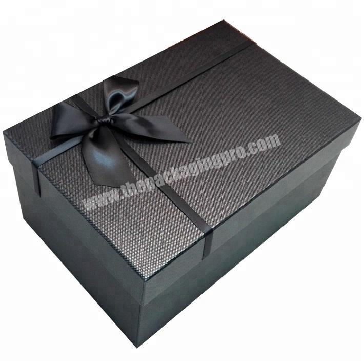 Custom-made Black Rectangular OvercoatWedding Dress Packaging Box BirthdayChristmas Gift Box
