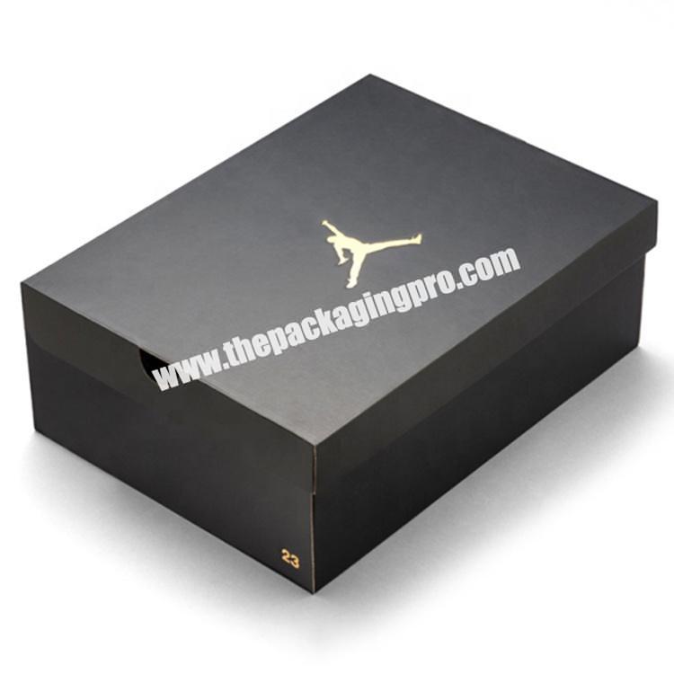 Custom made cardboard shoes box rigid box for shoes packaging