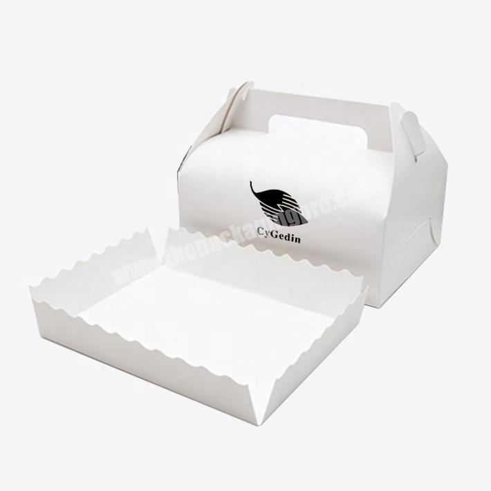 Custom made paper bakery cake cookies packing box cheese cake box