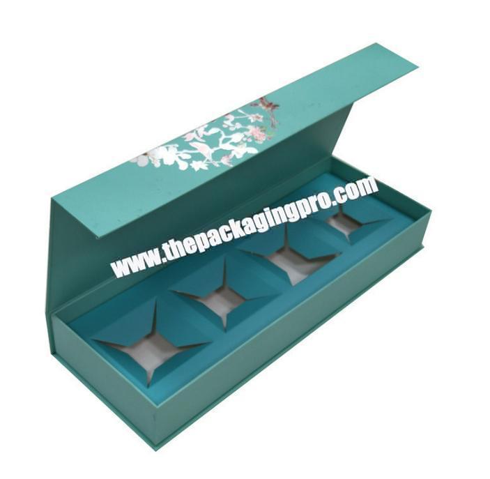 Custom magnet folding paper luxury Square Rigid Cardboard box