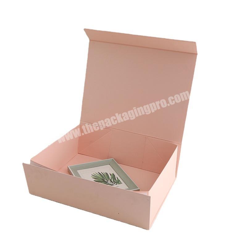 Custom printed cardboard rigid hardbox magnetbox magnet box packaging luxury folding gift boxes with magnetic lid