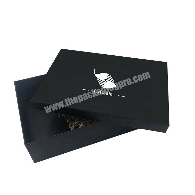 Custom printing cardboard box black gift packaging box cosmetics boxes luxury packaging
