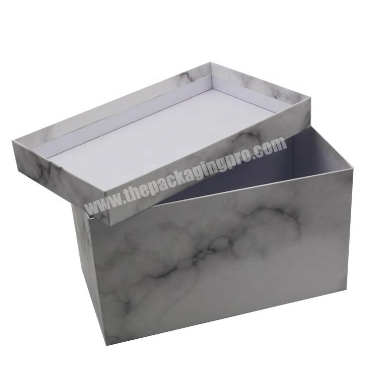 Custom printing cardboard box large packaging boxes marble printing gift box