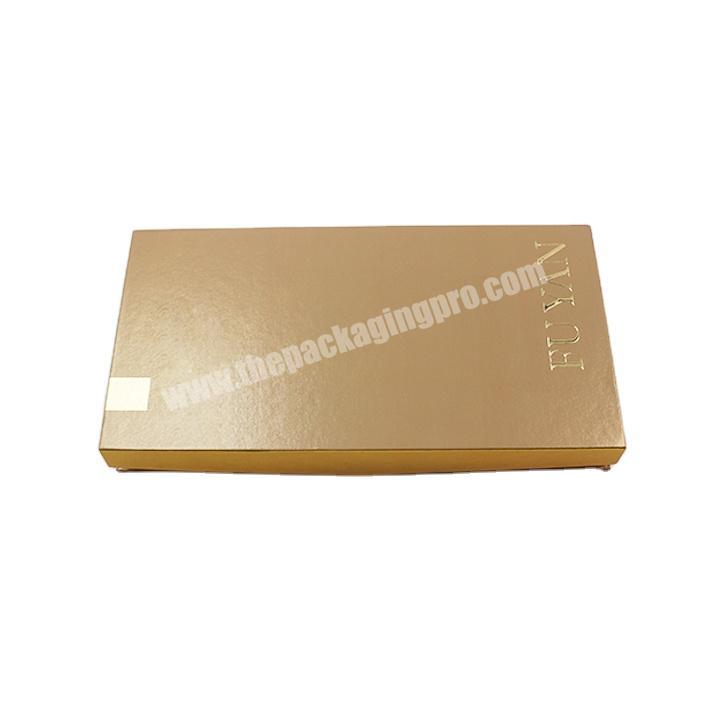 Custom printing gold cardboard paper luxury rigid gift packing box magnetic book shaped box with eva insert