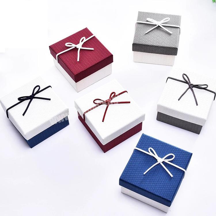 Custom recyclable boutique luxury jewelry packaging gift paper box