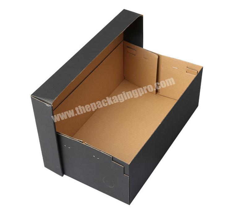 Custom recycle paper cardboardcorrugated shoe storage box packaging with custom logo for shipping
