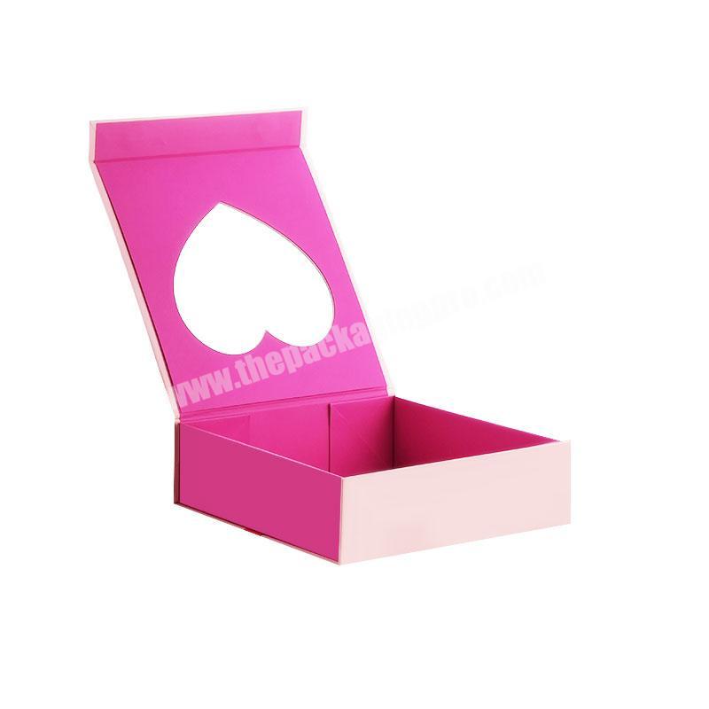 Custom retail products packaging luxury magnetic foldable gift boxes
