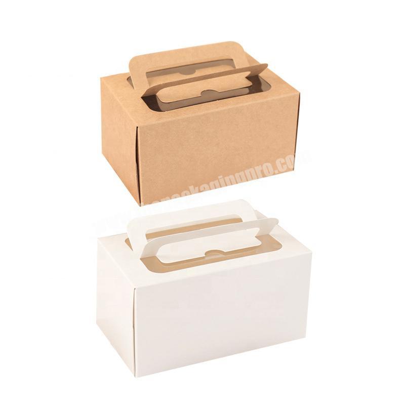 Custom small stemless wine glass gift paper box with clear window