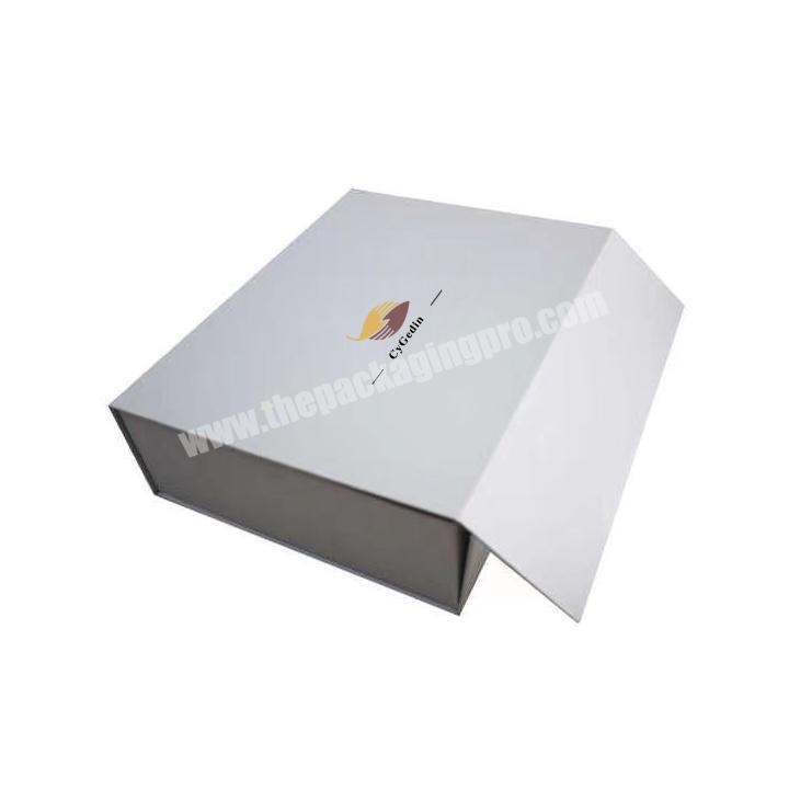 Custom white paper box biodegradable packaging luxury corporate gift box
