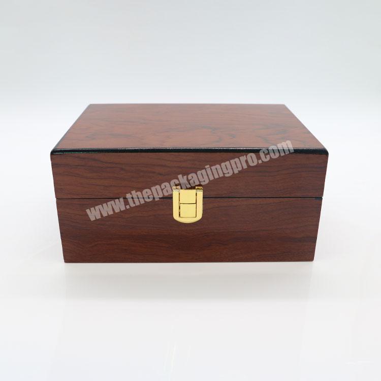 Custom wholesale premium watch box wooden packaging box for smart watch gift box