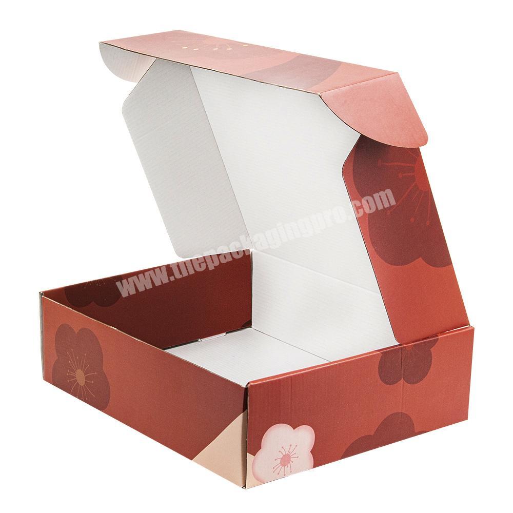 Customised Corrugated Kraft Boxes Foldable Storage Paper Boxes Corrugated Box Mailer With Your Own Logo