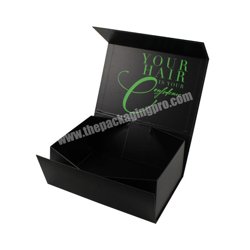 Customised Luxury Cardboard Paper Garment Clothing Apparel Black Packaging Gift Box