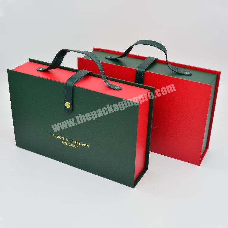 Customised personalize hair extension packaging boxes cardboard gift packing wig box with handle