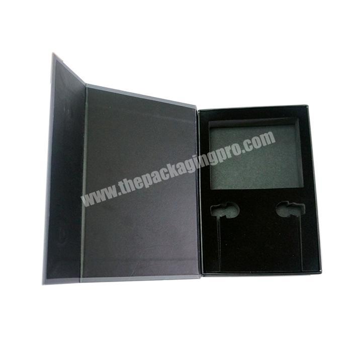 Customizable Logo Carton Packaging Magnetic Luxury Fashion Cosmetics Gift Foam Inner Holder Book Box
