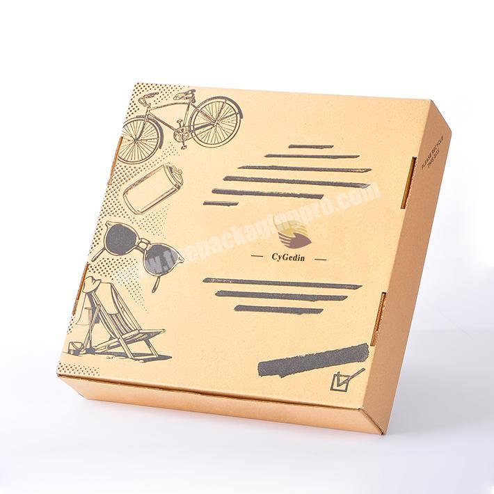 Customizable logo exquisite design brown kraft paper foldable carton cosmetic gift box recycling process