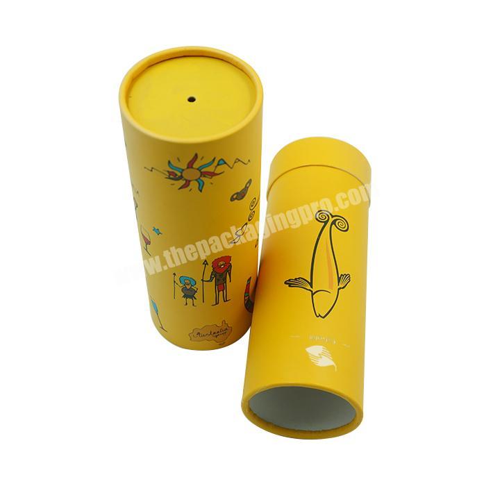 Customizable logo exquisite design white round cylinder small packaging gift box recycling craft paper tube
