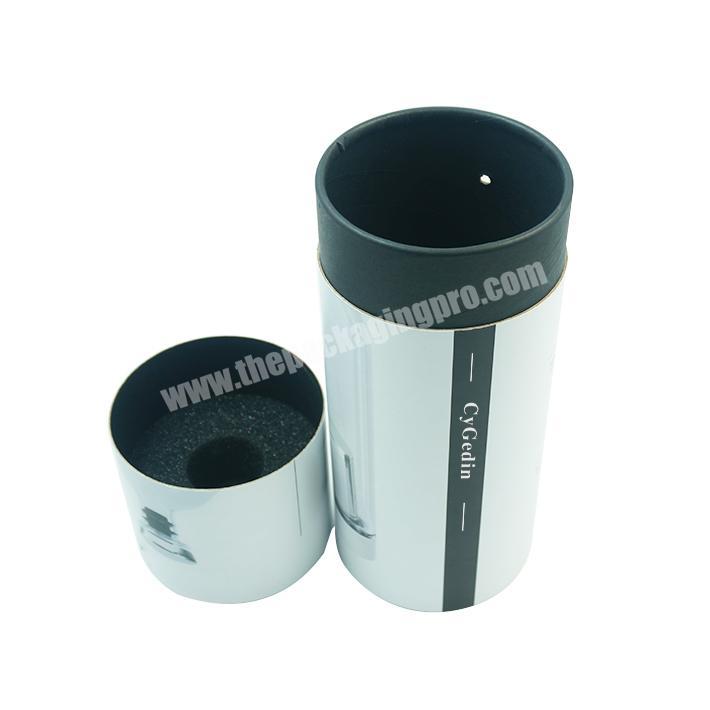 Customizable logo paper tube gift packaging box packaging cardboard round box water thermos cup