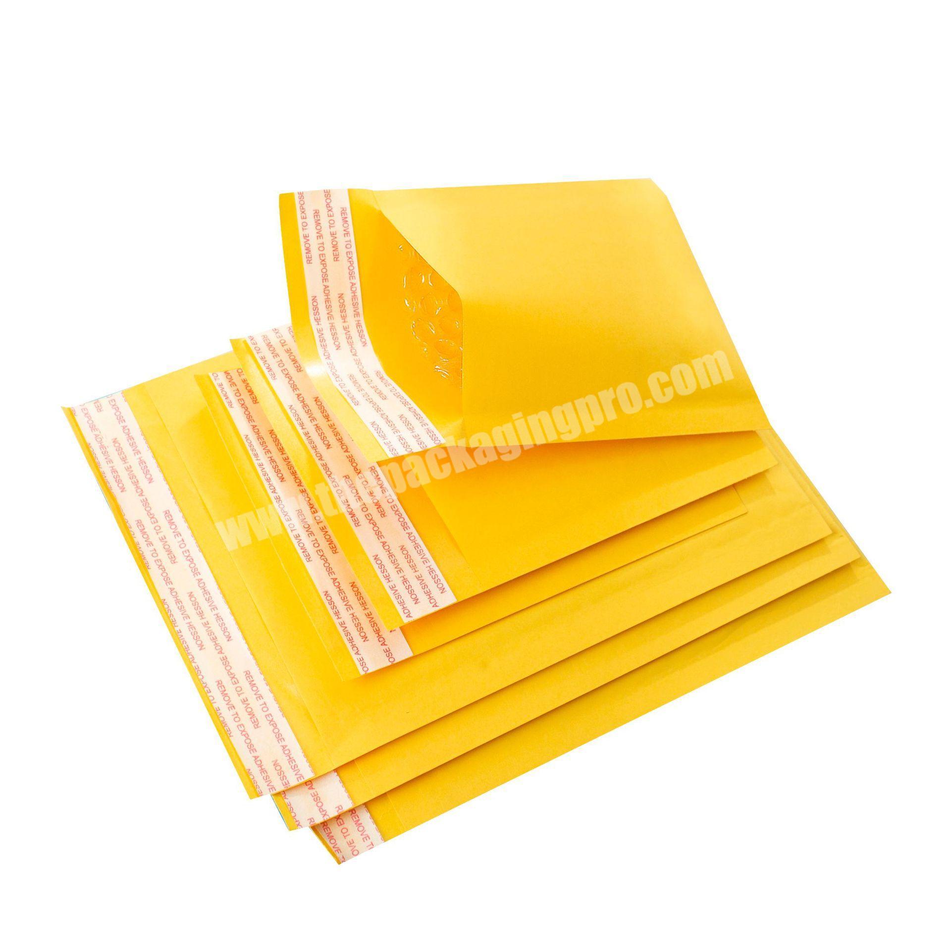 Customize Bubble Mailer With Strong Adhesive  Kraft Envelope Bubble Mailing Bags For Small Packing