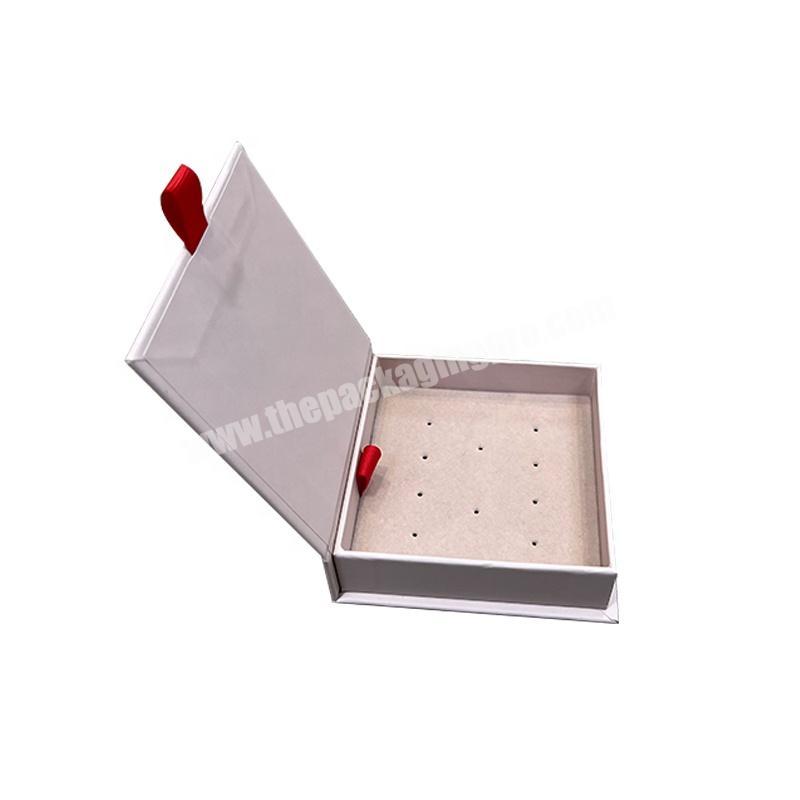 Customize Printing Rigid Magnetic Gift Box Jewelry Earring Bracelet Necklace Packaging Box