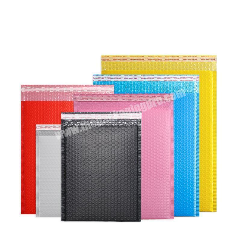 Customize  print various color Bubble Mailer With Strong Adhesive Air Bags For Packing Rainbow c Poly Holographic Bubble M