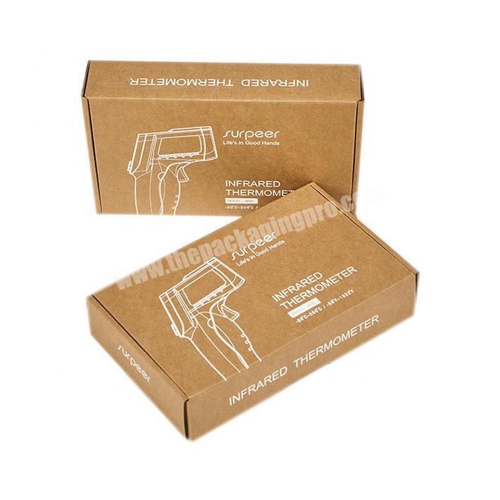 Customized Brown Corrugated Simple Printing Shipping Boxes for Electronic Gauge