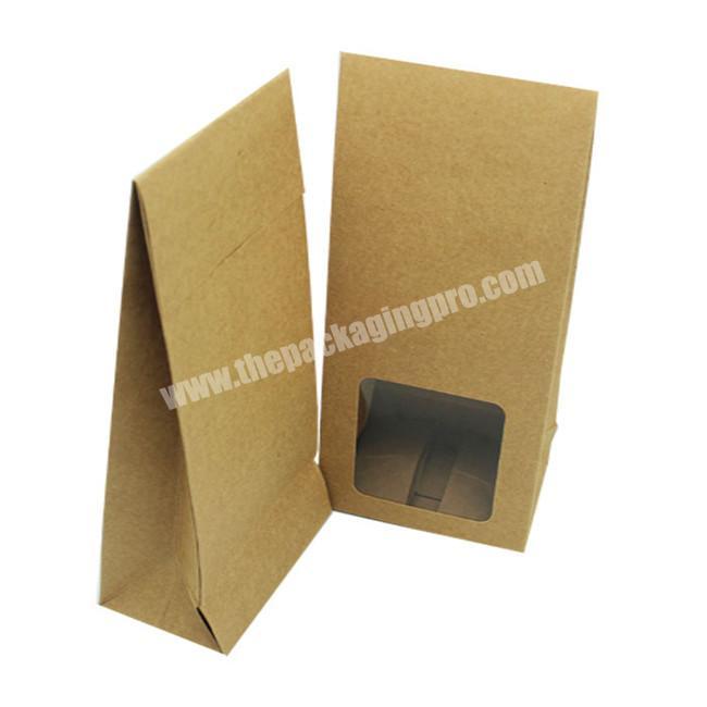 Customized Brown Kraft Paper Churros Pillow Box Fast Food Packaging Boxes