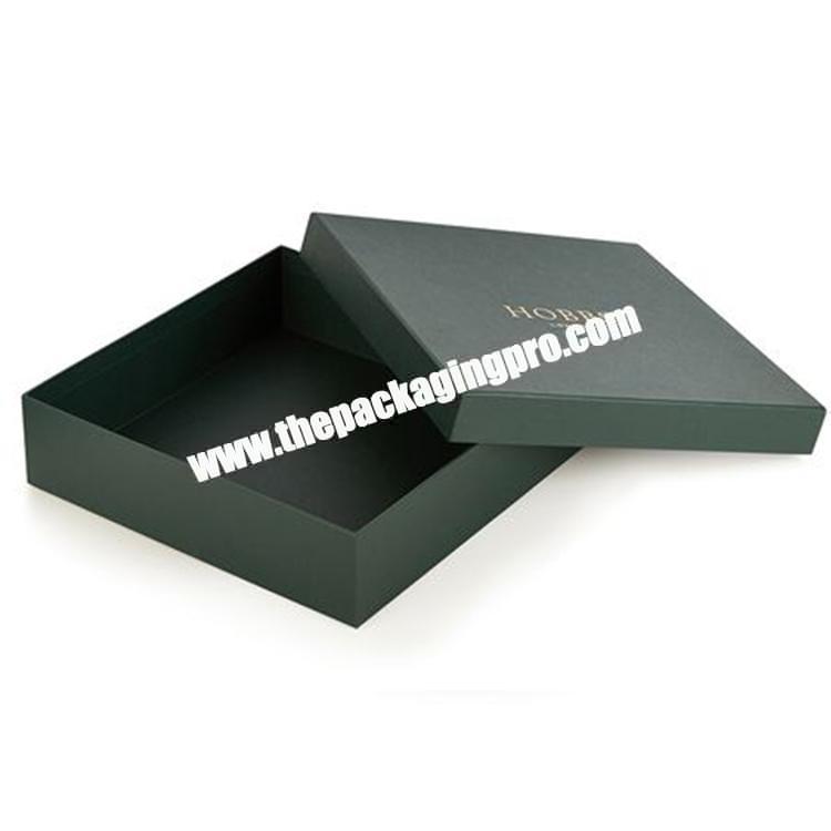 Customized Logo Luxury Apparel Cardboard Packaging Removable Lid And Based 2 Piece Rigid Boxes