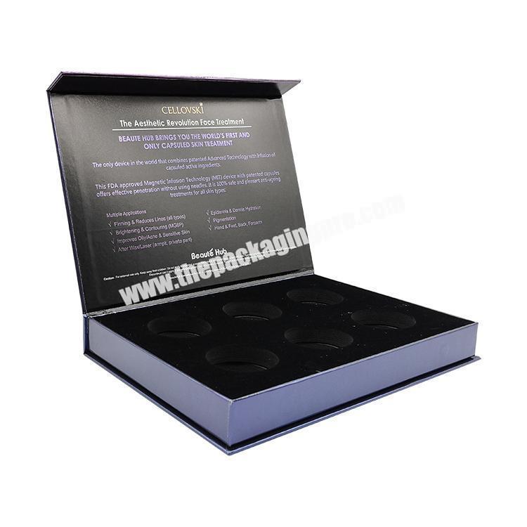 Customized Logo Delicate Packaging Magnetic Book Shape Rigid Gift Boxes With EVA Insert