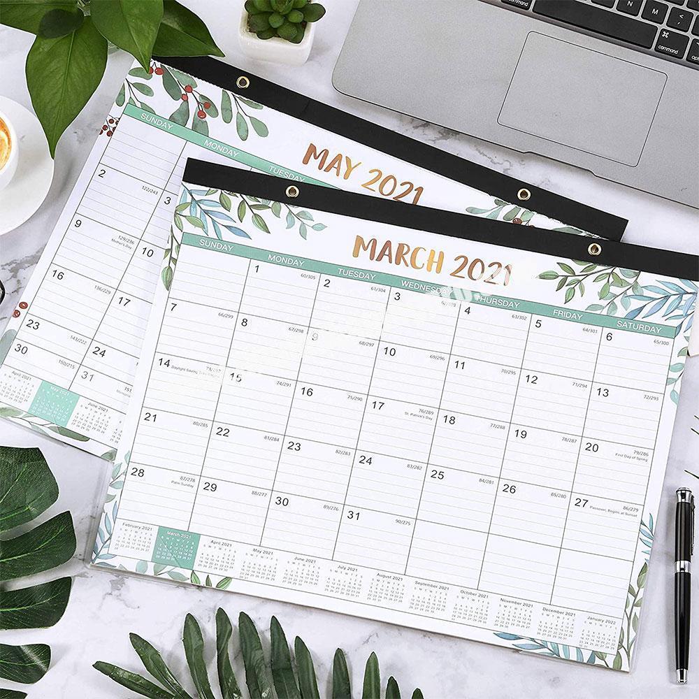 Customized Logo Hanging Monthly Wall Desk Table Tear Off Academic Calendar Planner Pad