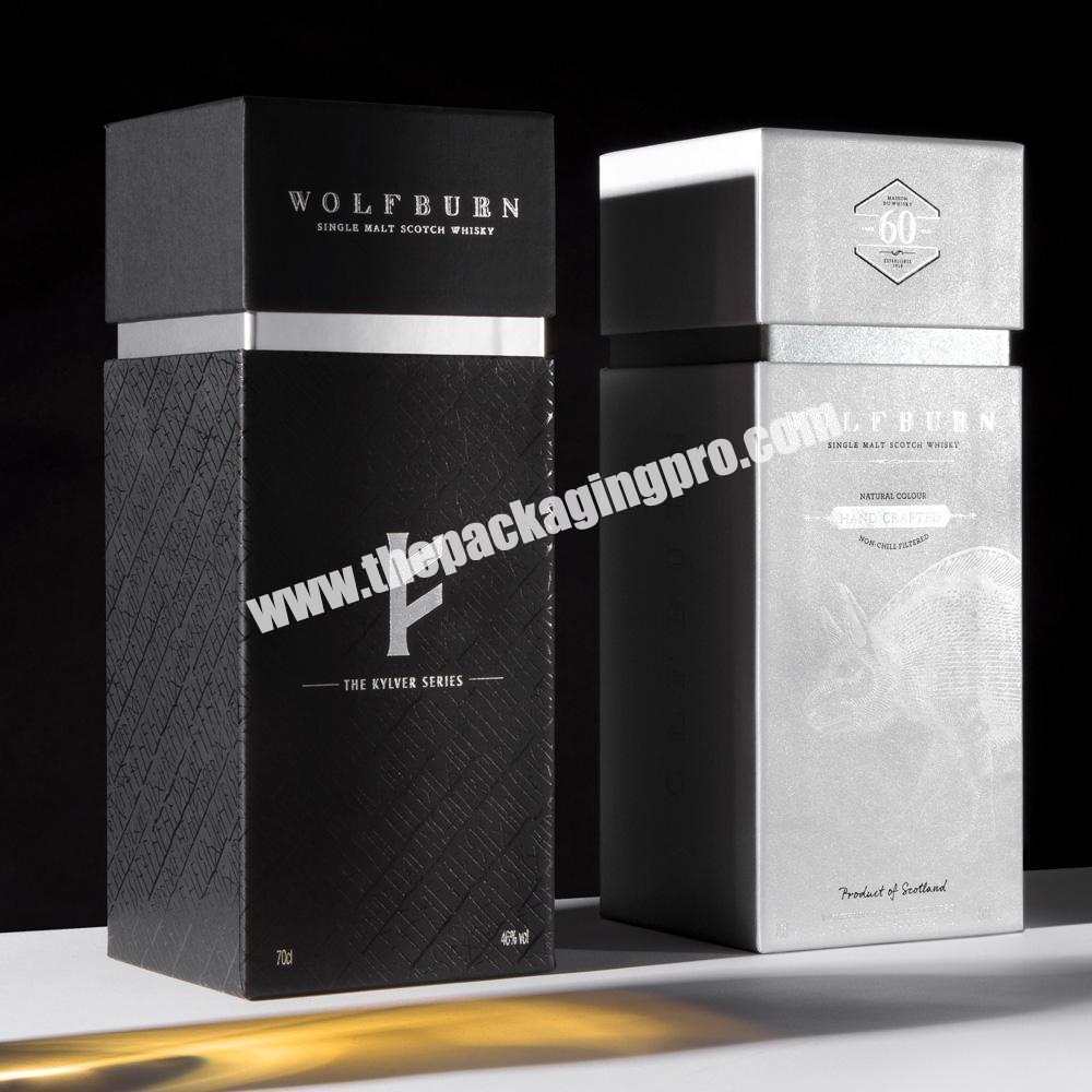 Customized Logo Luxury Cardboard Paper Folding Perfume Packaging Rigid Gift Box With Neck