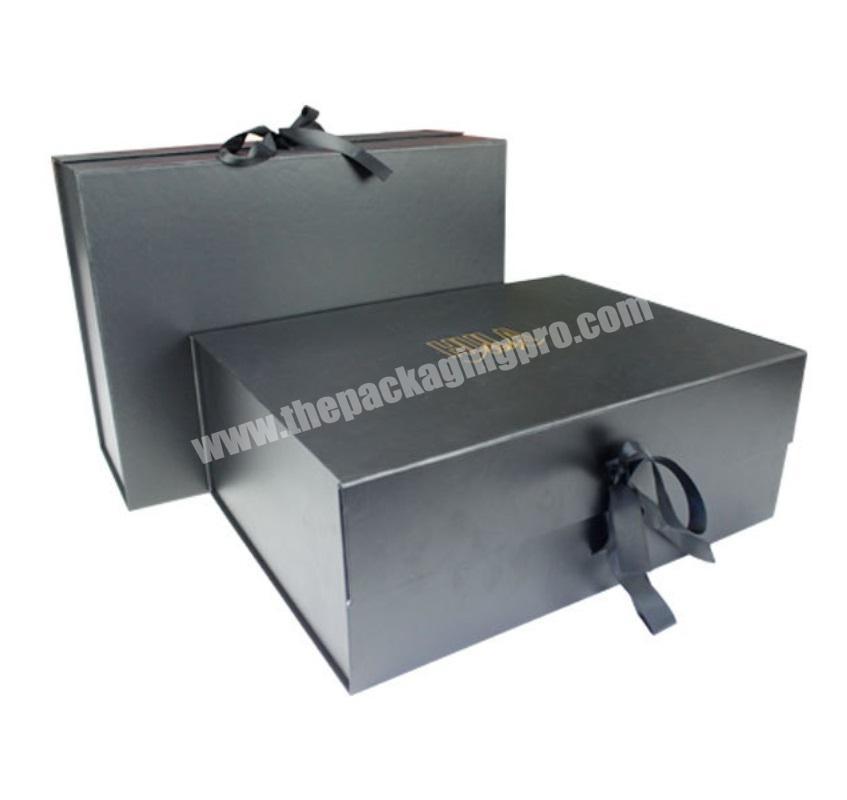 Customized Luxury Gift Packaging Box with Magnetic Lid closure Collapsible Rigid Cardboard Folding Boxes