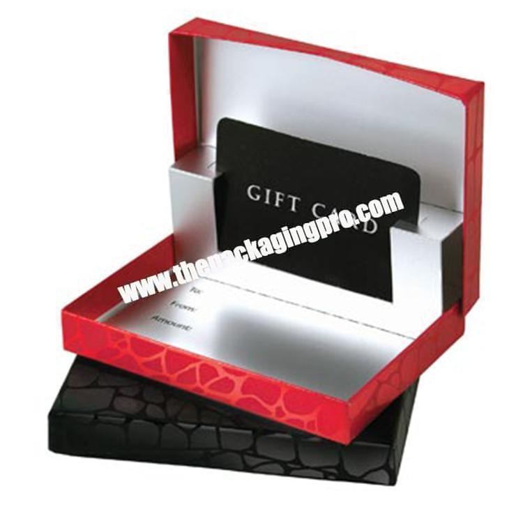 Custom Logo Luxury Fancy Paper Packaging Credit Band VIP Membership Card Gift Boxes