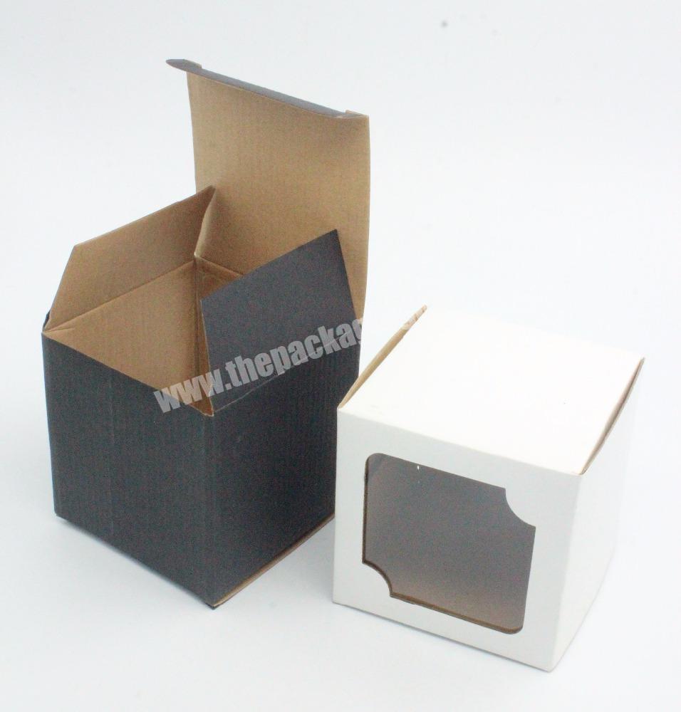 Customized Printed Corrugated Paper Package Box With Window Display