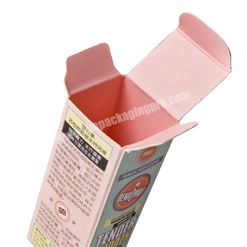 Customized Reverse tuck end paper printed box Paper Cardboard Packaging Box
