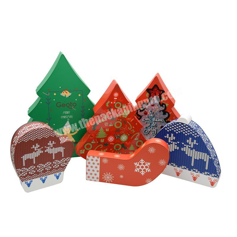 Customized Shaped Paper Chocolate Christmas Candy packaging Shape Box