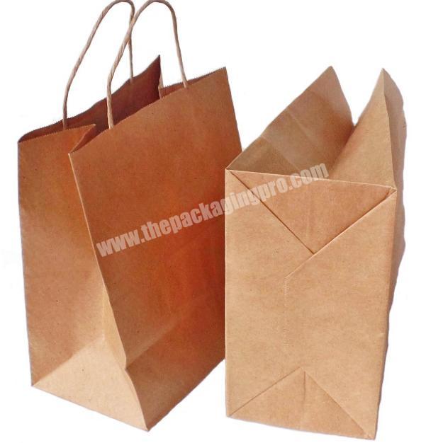 Customized Shopping Bag For Household Products Grocery Kraft Paper Clothes Food Package Bags