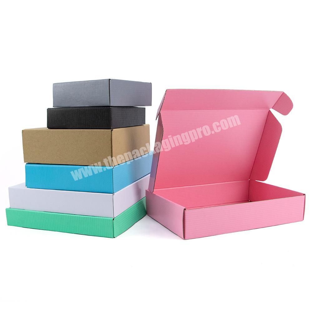 Customized Small Product Pink Colored Corrugated Paper Mailing Box