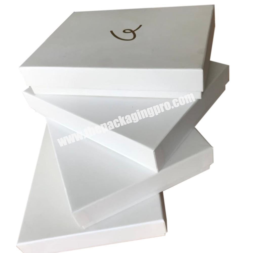 Customized White Lid And Base Grey Board Packaging Business Notebook And Pen Gift box
