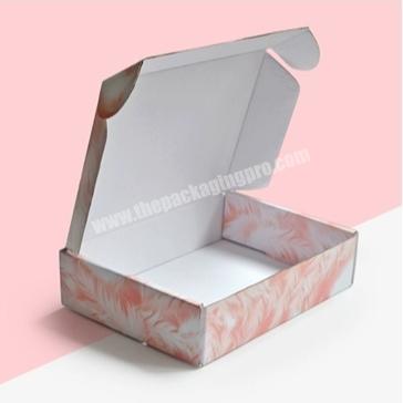 Customized design corrugated paper gift mailer box for jar candle hot selling cheap custom packaging shipping box clothing